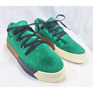 Adidas Originals Alexander Wang Skate Green Suede Gum Sole BY8907 Mens 10